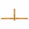Ekena Millwork Eugene Rough Sawn Timber Gable Bracket, Western Red Cedar, 72"W x 27"H x 2"D x 4"F, 9/12 Pitch GBW072X27X0204EUG00RWR - alternate 1
